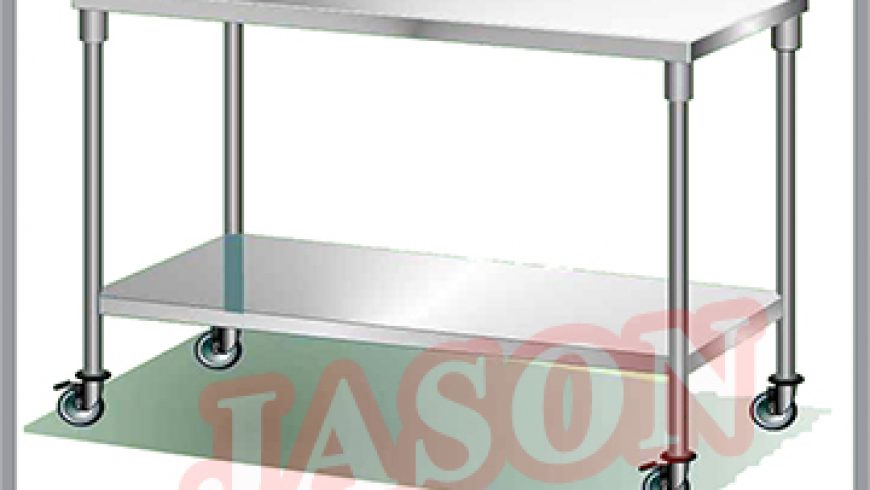 Bàn bếp inox công nghiệp.